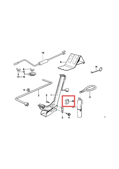 Bmw E30 İçin Bagaj Kriko Montaj Kapağı Oem: 51 71 1 916 269