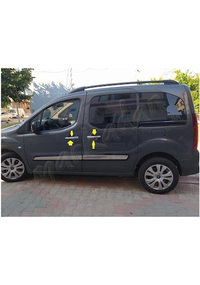 Woc Chrome Citroen Berlingo Krom Kapı Kolu 2008-2018 4 Kapı Pasla
