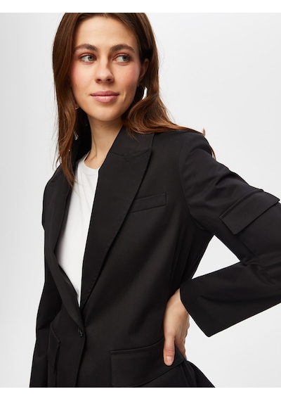 Faik Sönmez Kargo Cep Detaylı Pamuklu Blazer Ceket 018 Us25ckt01810 Siyah