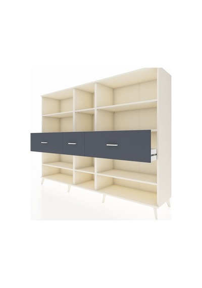 Hyperion Dolap 9 Raflı 3 Çekmeceli 220x44x163 Aytaşı-aytaşı/antr Aytaşı-aytaşı/antrasit Hyperion Dolap 9 Raflı 3 Çekmeceli 220x44x163 Aytaşı-aytaşı/antr Aytaşı-aytaşı/antrasit