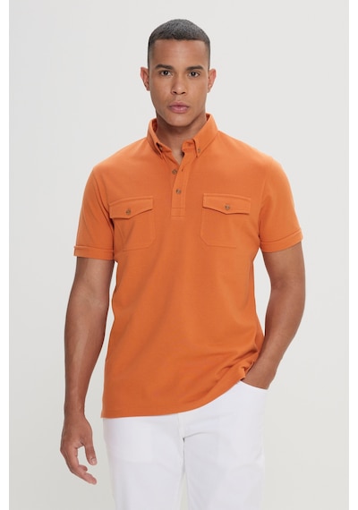 AC&Co / Altınyıldız Classics Erkek Turuncu Slim Fit Dar Kesim Polo Yaka Tişört Turuncu AC&Co / Altınyıldız Classics Erkek Turuncu Slim Fit Dar Kesim Polo Yaka Tişört Turuncu