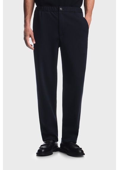 Emporio Armani Pamuk Karışımlı Normal Bel Düz Paça Jarse Pantolon Erkek Pantolon Em001611 Af27883 Ub118 Lacivert
