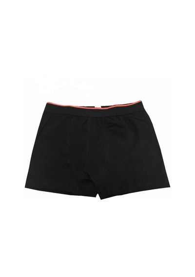 Sedef Erkek Siyah Renk Likralı Boxer
