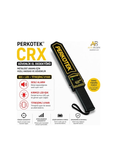 Crx Güvenlik El Dedektörü Hızlı Ve Hassas Metal Tespiti