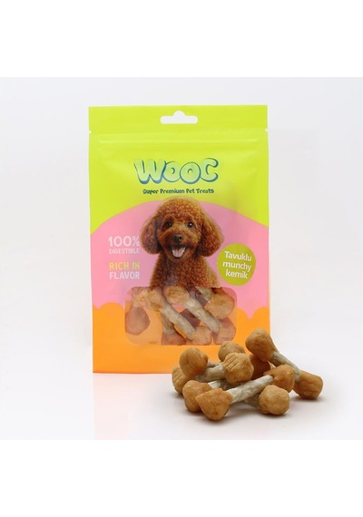 Wooc Tavuklu Munchy Kemik Köpek Ödülü 75 Gr