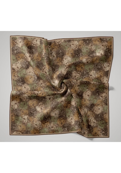 Silk Home Soft Eşarp 73095-02 Kahverengi, Sisli Yeşil, Sütlü Kahve, Nescafe
