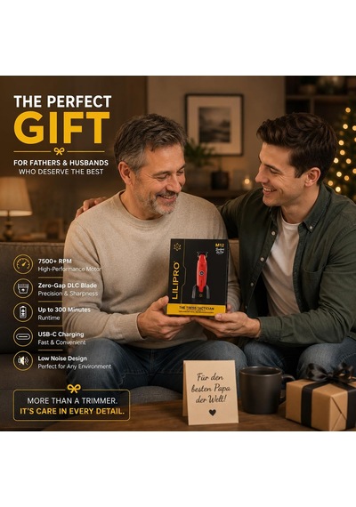M12 Profesyonel Saç Sakal Kesme Ve Tıraş Makinesi Şarjlı Kablosuz Ense Çizim Makinesi Zero-gap Dlc T-bıçak 7500 Rpm Usb-c 2000 Mah Berber & Ev Tipi Kırmızı