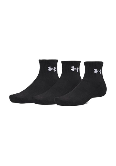Under Armour Performance Cotton 3p Qtr Unisex Çorap Siyah