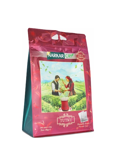 Narkar Tutku 30 G Demlik Poşet Siyah Çay 6 KG