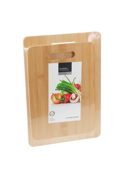 Excellent Houseware Bambu Kesme Tahtası 2'li Renkli
