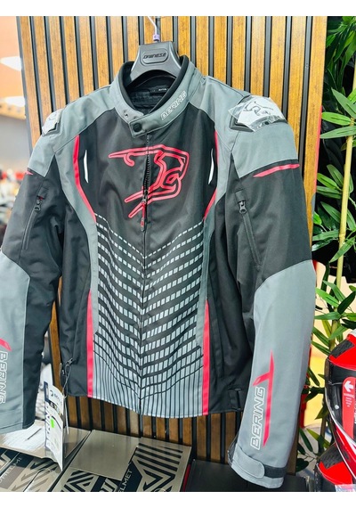 Bering 0069 Gang 4 Mevsim Motosiklet Montu Siyah-gri-kırmızı