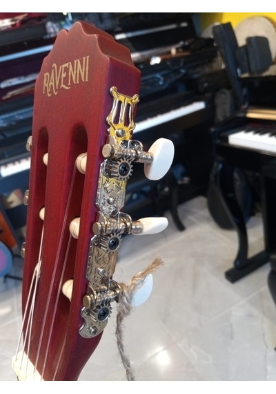 Ravenni Rcg-120 4/4 Klasik Gitar Tam Boy Kesik Kasa Kılıf+penaseti+kapo Hediyeli Kırmızı