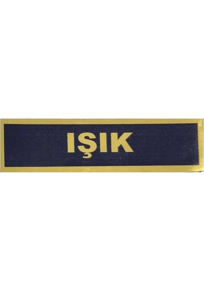 Jandarma Yazısı Plastik Siyah