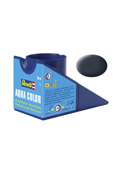 Revell - Su Bazlı Maket Boyası Tank Gri Mat 18 Ml 36178 0,15 L