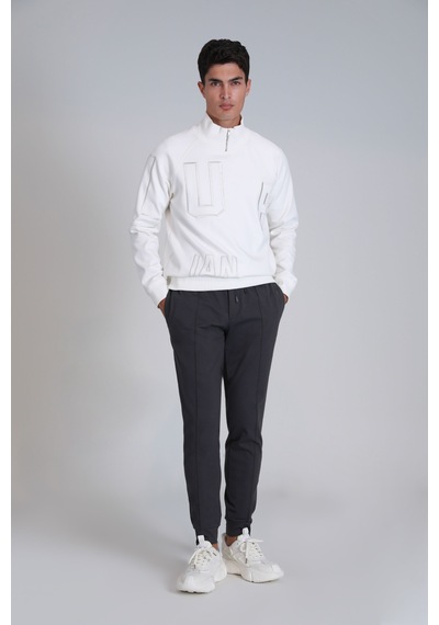 Lufian Eric Spor Erkek Chino Pantolon Slim Fit Antrasit Antrasit 112190322100110 Antrasit