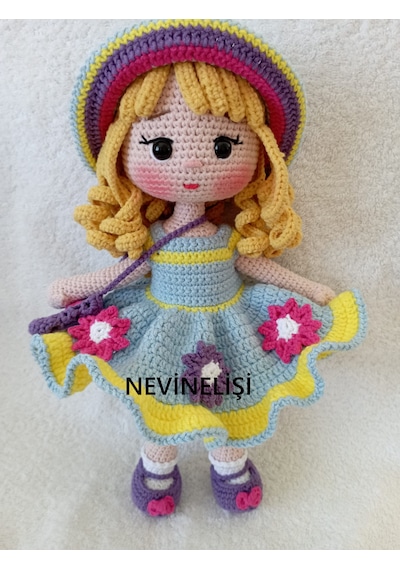 Amigurumi Alara Bebek Çok Renkli
