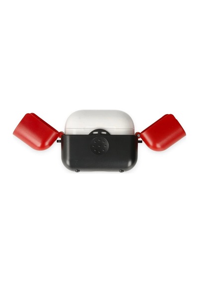Newface Airpods Uyumlu 3 3.nesil Basmalı Kılıf Csmtex - 39 - Siyah-kırmızı