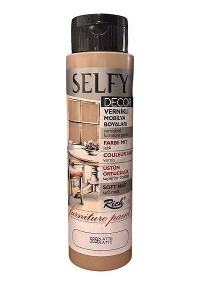 Rich Selfy Decor Vernikli Boya 500Cc - Latte 5856
