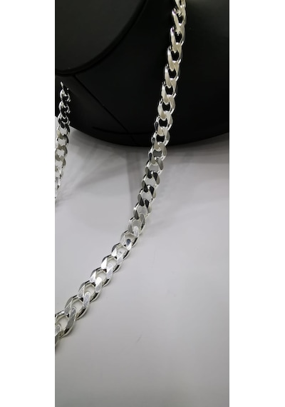 Omar Silver Erkek Gurmet 11 Mm Gümüş Kolye Zincir