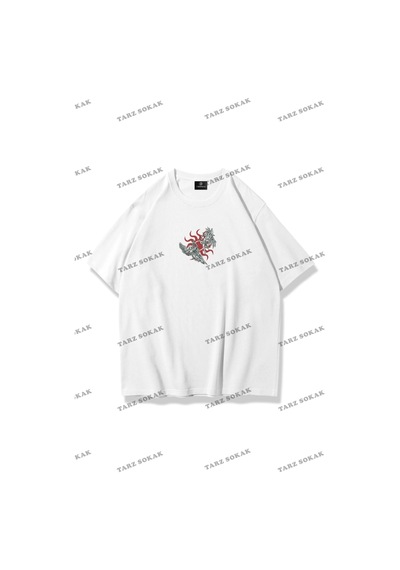Tarzsokak Unisex Lovers Tshirt Beyaz
