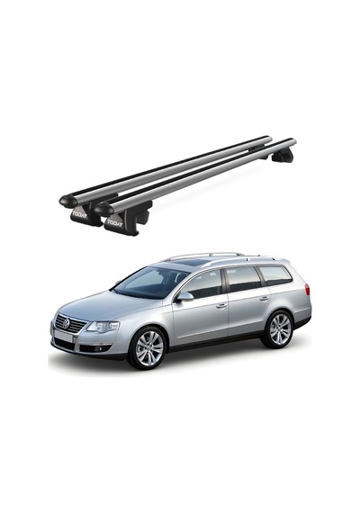 Venüs Volkswagen Passat Variant B6 2005-2010 Uyumlu Gri Ara Atkı Port Bagaj Tavan Barı