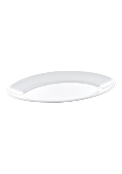 Ermiya Hitit Arya Termostar 12 Ad Melamin 25 CM Kayık Tabak Beyaz