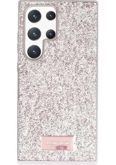 Samsung Uyumlu Galaxy S23 Ultra Bright Simli Kapak Altın