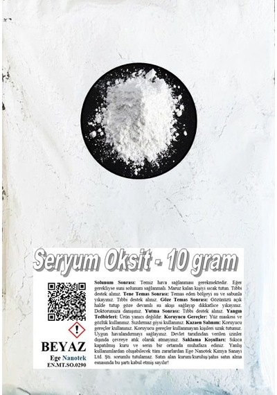 Araba Camı Parlatma Tozu Beyaz Seryum Oksit - 10 GRAM