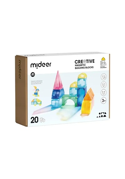 Mideer Yaratıcı Manyetik İnşaat Blokları 20 Parça Md1420
