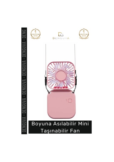 Vantilatör Boyuna Asılabilir Usb Şarjlı Sessiz Ergonomik Hands Free Hafif Modern Mini Taşınabilir E