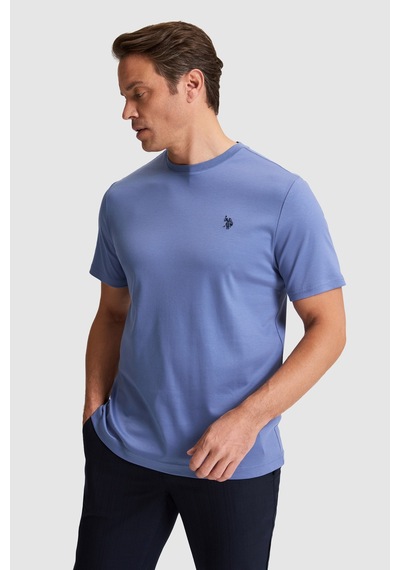 U.s. Polo Assn. Erkek İndigo Tişört Basic 50324944-vr028