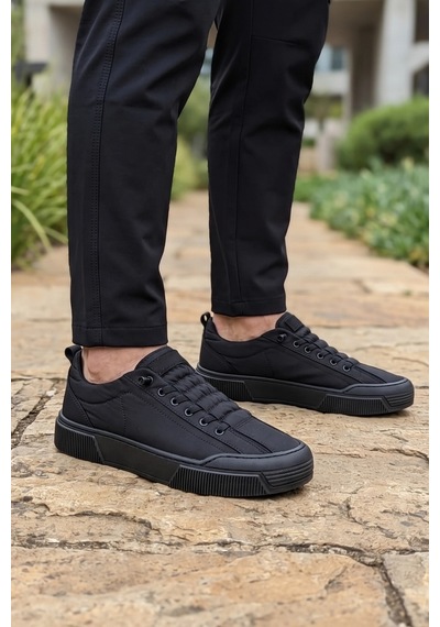 In Step Citycomfort Kömür Kapitone Dokulu Modern Erkek Sneaker Siyah