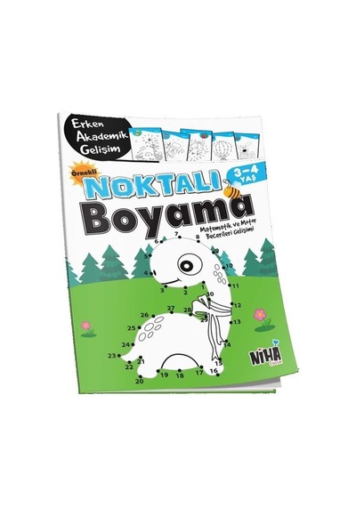 Örnekli Noktalı Boyama 3 - 4 Yaş- Niha Çocuk