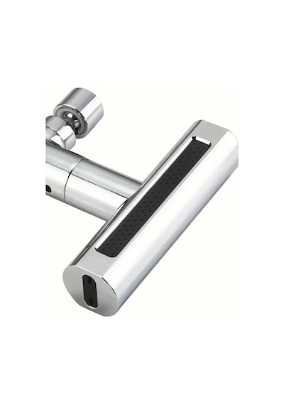 Çok Fonksiyonlu Musluk Başlığı 4 Su Modu Geniş Uyumlu Adaptör Seti Mutfak Ve Banyo Uyumlu Gümüş