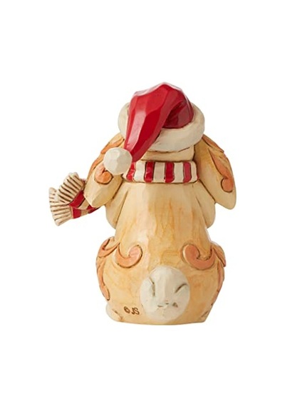 Jim Shore Heartwood Creek Noel Tavşanı Minyatür Heykelcik, 9,5 Cm, Çok Renkli Diğer