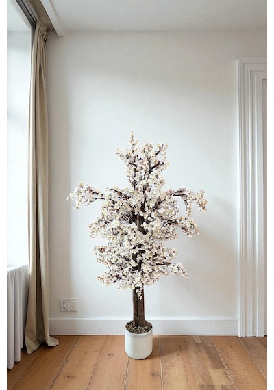Yapay Çiçekçiniz Yoğun Yapraklı 100 Cm Yapay Sakura Bahar Dalı Ağacı Premium
