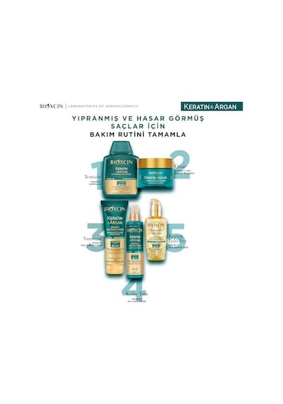 Keratin & Argan Onarıcı Sıvı Saç Bakım Kremi 200 Ml - Yıpranmış Ve Hassas Saçlar