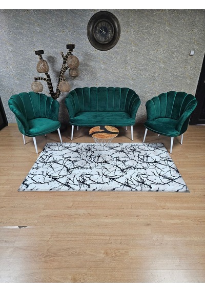 Zafir Papatya Çay Seti Koltuk Takımı Beyaz Boyalı Sivriltme Ayak, Balkon, Salon, Ofis, Cafe Koltuk Takımı Yeşil Zafir Papatya Çay Seti Koltuk Takımı Beyaz Boyalı Sivriltme Ayak, Balkon, Salon, Ofis, Cafe Koltuk Takımı Yeşil