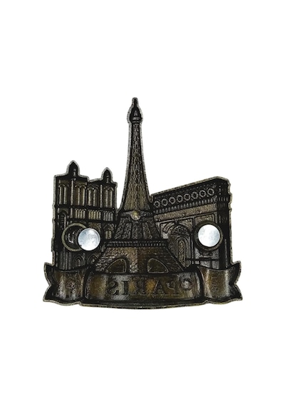 Vintage Metal 3d Magnet Paris Fransa 7 Cm Diğer