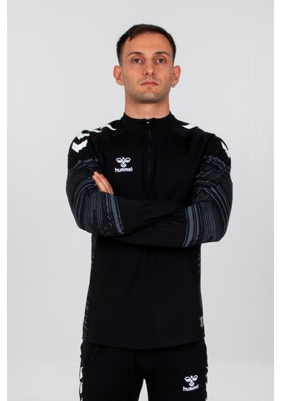 Hummel Line Antrenman Eşofman Üstü Siyah