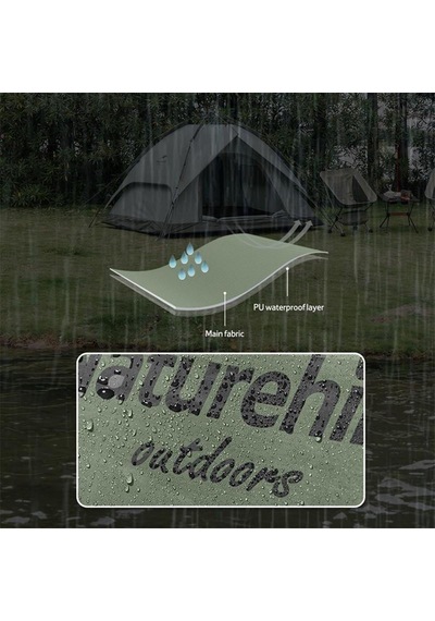 Naturehike 3 Kişilik Otomatik Kamp Çadırı Yeşil
