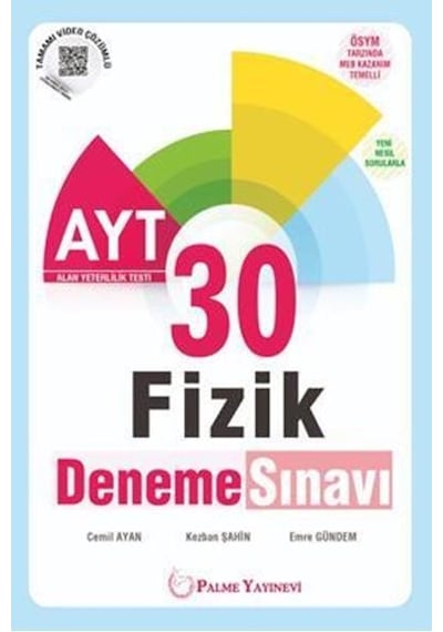 Palme Yks Ayt Fizik 30 Deneme Sınavı Yeni