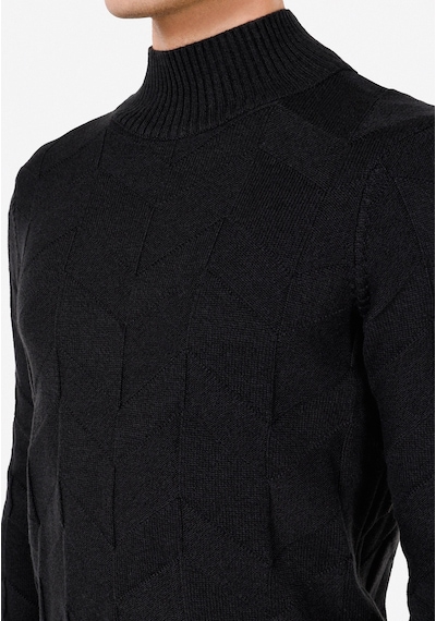 Colin's Colins Pamuklu Slim Fit Turtle Neck Jakarlı Erkek Antrasit Kazak Cl1065745 Q1.v1 Ant Antrasit