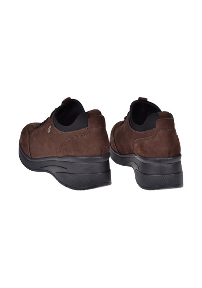 Beety Hakiki Deri Comfort Kadın Ayakkabı Bee-055 Kahve Nubuk Kahverengi