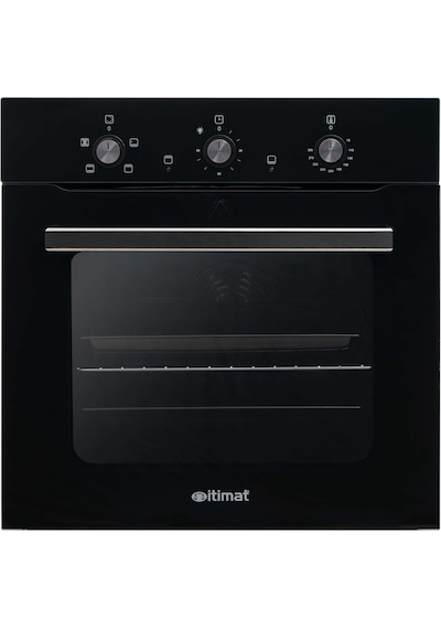 İtimat 1531 - 6021 2'li Ankastre Cam Büyü Set Siyah