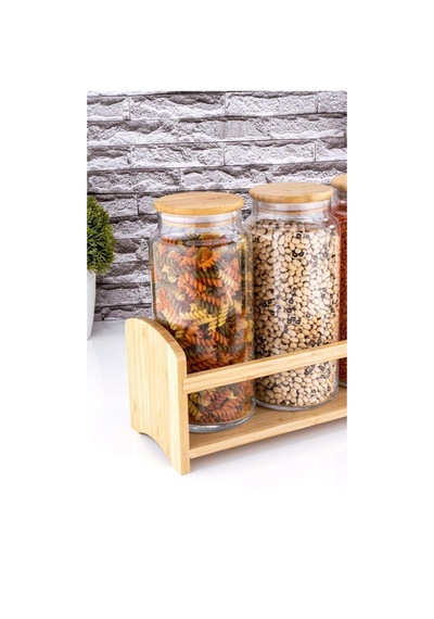 Bambum Bench 4 Parça Standlı Baharatlık Seti Büyük B4632 Diğer