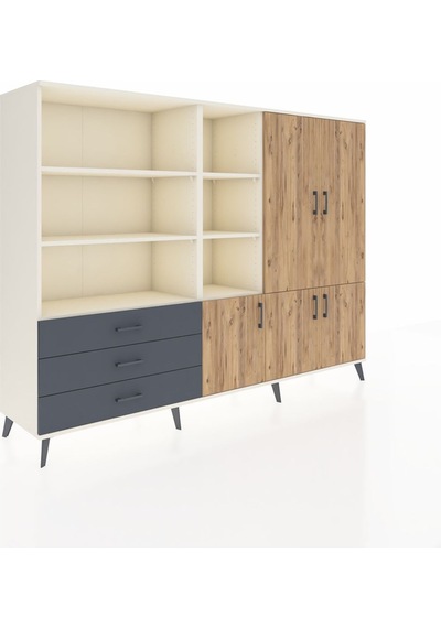 Hyperion Dolap 11 Raflı 3 Çekmeceli 5 Kapaklı 220x44x163 Aytaşı-ç Aytaşı-çam/antrasit Hyperion Dolap 11 Raflı 3 Çekmeceli 5 Kapaklı 220x44x163 Aytaşı-ç Aytaşı-çam/antrasit