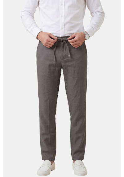 Rizzup Antrasit Slim Fit Likralı Keten Dokulu Lastikli Belli İpli Yazlık Erkek Pantolon 2603001 Rizzup Antrasit Slim Fit Likralı Keten Dokulu Lastikli Belli İpli Yazlık Erkek Pantolon 2603001