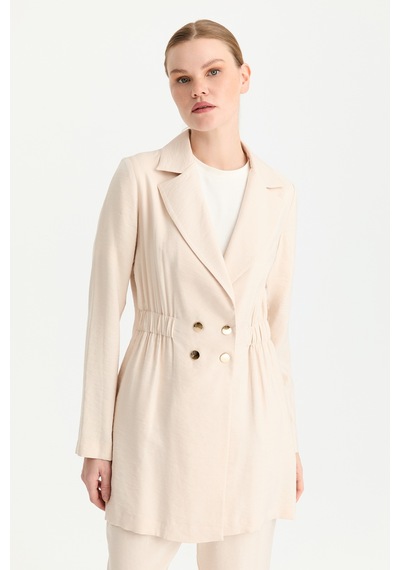 Esswaap Beli Büzgü Detaylı Kruvaze Kapamalı Takım Taş Taş