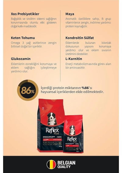 Plus Hipoalerjenik Kuzu Etli Orta Ve Büyük Irk Yavru Köpek Maması, 18 Kg